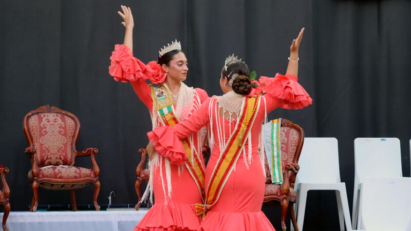 Rocío Romero and Rocío Benavente, crowned as the new queens of Casa de Andalucía in Benidorm