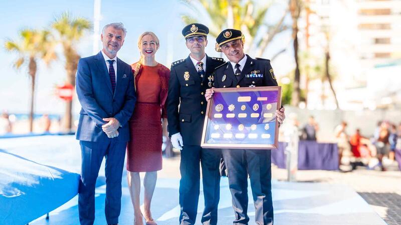 Benidorm celebrates National Police Day with a solemn event on Avenida Europa
