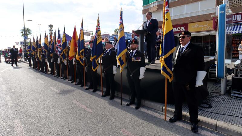 Benidorm hosts the annual Poppy Appeal tribute
