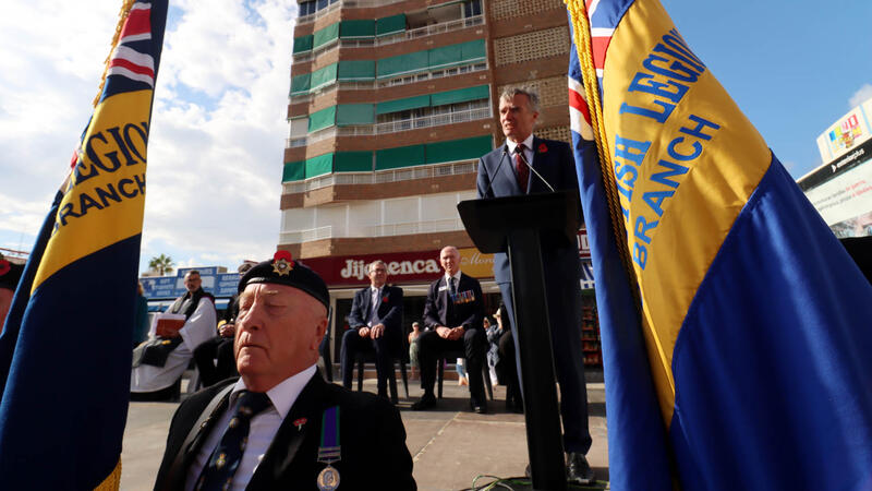 Benidorm hosts the annual Poppy Appeal tribute