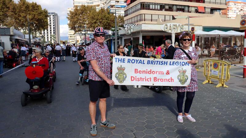 Benidorm hosts the annual Poppy Appeal tribute