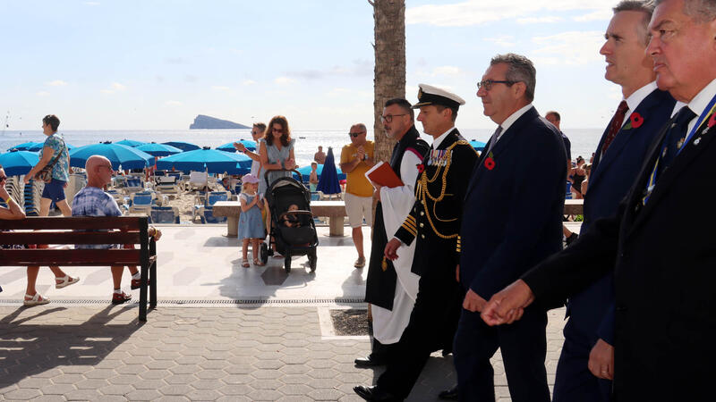 Benidorm hosts the annual Poppy Appeal tribute