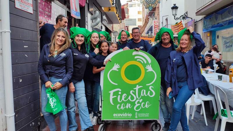 Benidorm vuelve a acoger la iniciativa ‘Fiestas con eco’ de Ecovidrio durante las Festes Majors Patronals