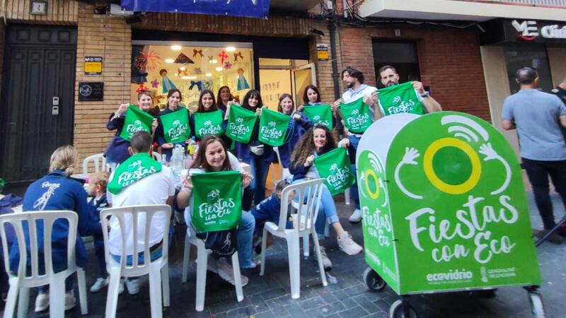 Benidorm vuelve a acoger la iniciativa ‘Fiestas con eco’ de Ecovidrio durante las Festes Majors Patronals