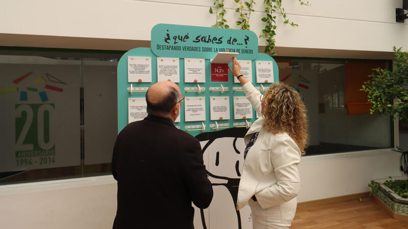Panells interactius per a donar a conéixer la realitat de la violència masclista i acabar amb les falses creences