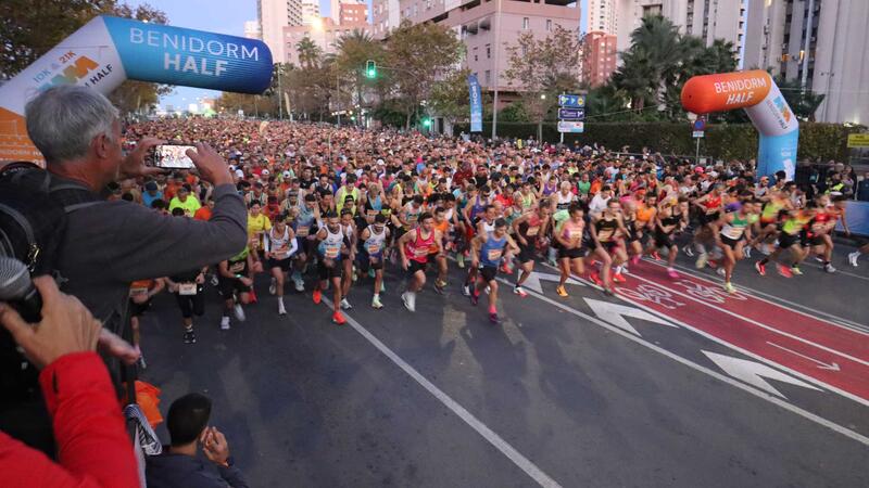 Ben Connor and Lily Partridge triumph in Benidorm Half, which has broken several sporting and participation records
