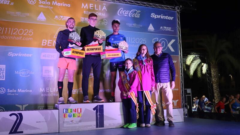 Ben Connor and Lily Partridge triumph in Benidorm Half, which has broken several sporting and participation records