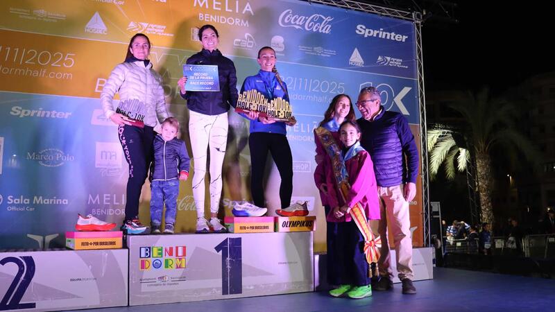 Ben Connor and Lily Partridge triumph in Benidorm Half, which has broken several sporting and participation records