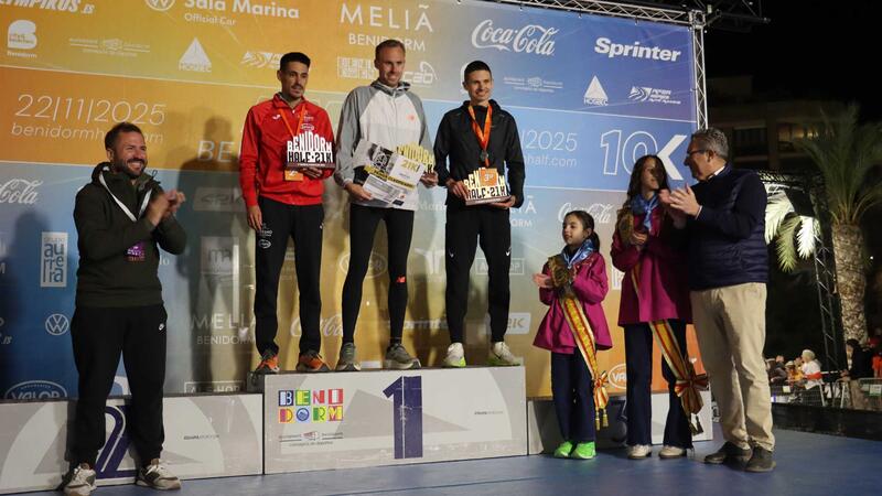 Ben Connor and Lily Partridge triumph in Benidorm Half, which has broken several sporting and participation records