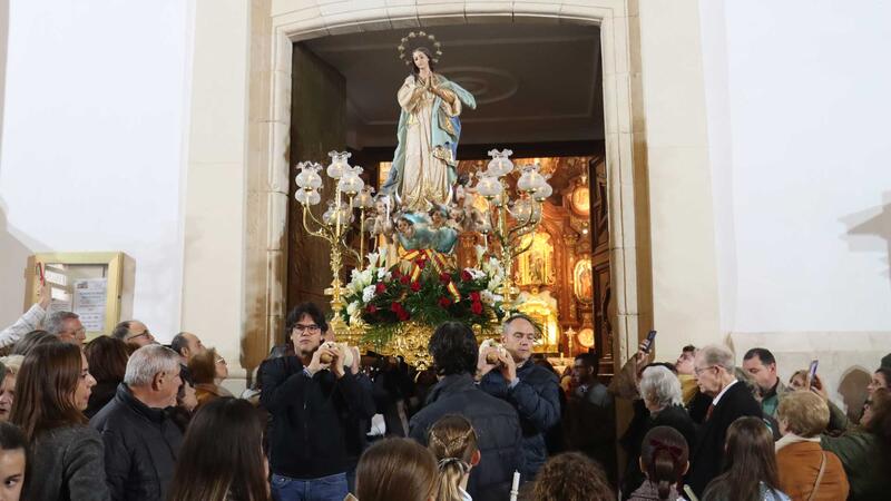 Benidorm revives the celebration of the Inmaculada Concepción with a mass and a procession