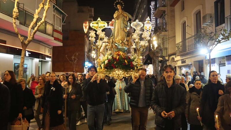 Benidorm revives the celebration of the Inmaculada Concepción with a mass and a procession