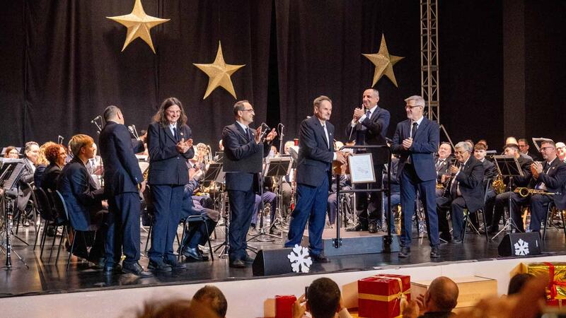 Five welcomes and one goodbye at Santa Cecilia Concert by S. M. l’Illa Band of Benidorm