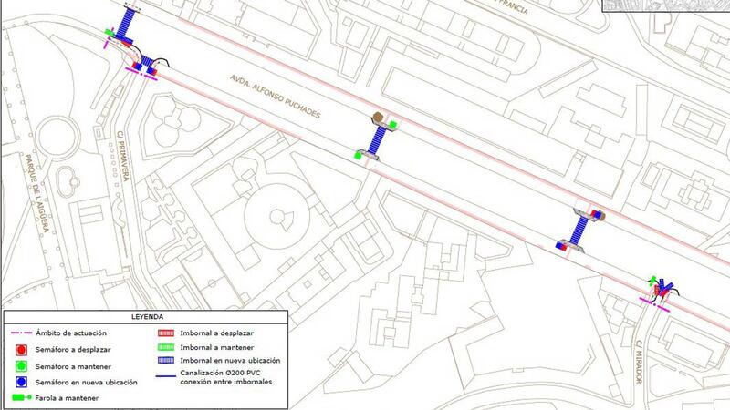 Benidorm inicia una actuación de mejora de la accesibilidad en la avenida Alfonso Puchades