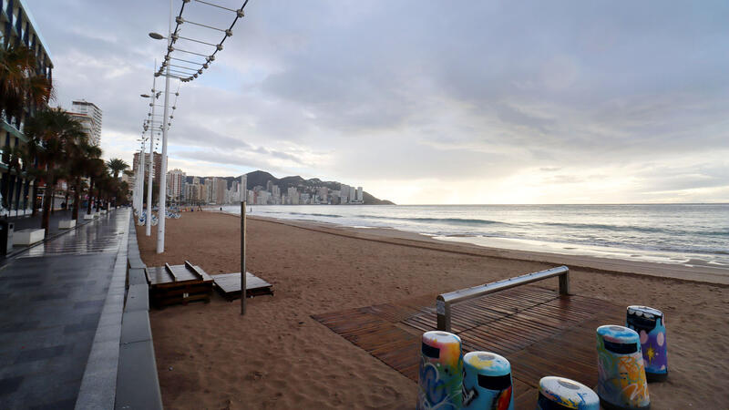 La lluvia del día de Navidad deja hasta 48 litros por metro cuadrado en Benidorm