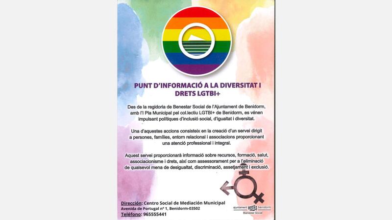 Cuartilla punto información LGTBI Valenciano