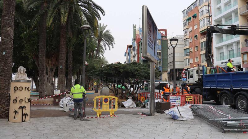 Benidorm carries out a project to improve rainwater collection in Elche Park