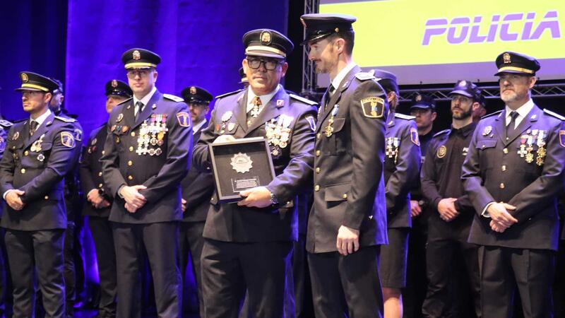 Benidorm commemorates the 182nd anniversary of the Local Police with recognition of 86 officers who intervened in the DANA storm