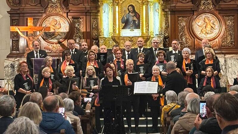 Unión Musical Choir offers a concert of sacred music as a prelude to Holy Week in Benidorm