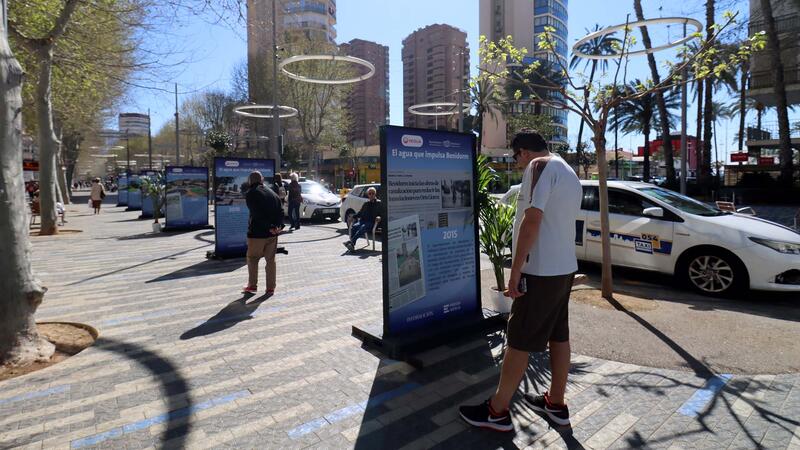 Benidorm commemorates World Water Day with an open-air exhibition on its water management since the 