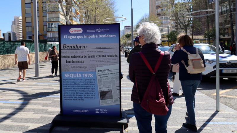 Benidorm commemorates World Water Day with an open-air exhibition on its water management since the 
