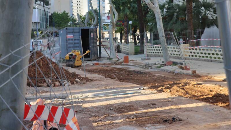 Benidorm is pushing forward with the construction work on Montecarlo Street to complete it before the end of the year