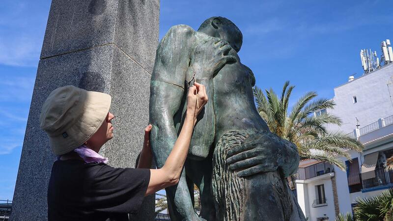 Benidorm inicia la primera fase de restauració del ‘Monument als Morts en la Mar’ de Juan de Ávalos 