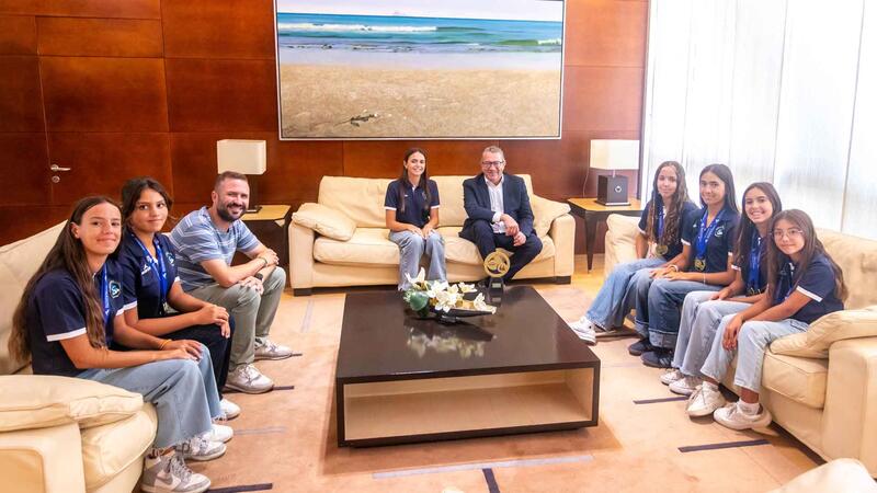 Benidorm felicita al PS Water tras proclamarse Mejor Club en el Campeonato de España de Segunda División