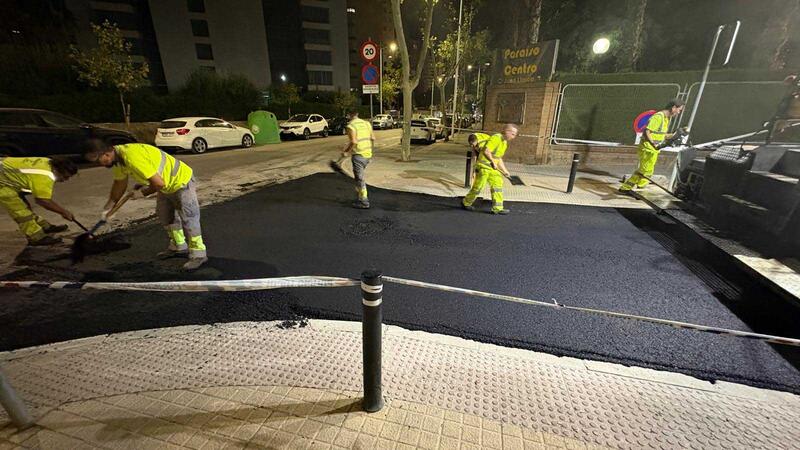 Benidorm acomete actuaciones de asfaltado en varias calles para mejorar la seguridad vial