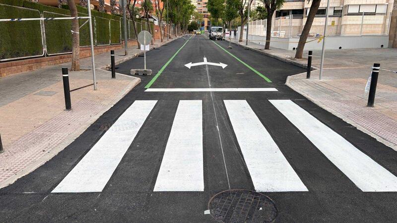 Benidorm acomete actuaciones de asfaltado en varias calles para mejorar la seguridad vial