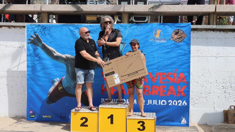Nearly 400 Swimmers take Part in the ‘Heartbreak Benidorm Crossing,’ swimming along Levante Beach to the rhythm of rock and roll