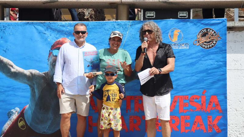 Nearly 400 Swimmers take Part in the ‘Heartbreak Benidorm Crossing,’ swimming along Levante Beach to the rhythm of rock and roll