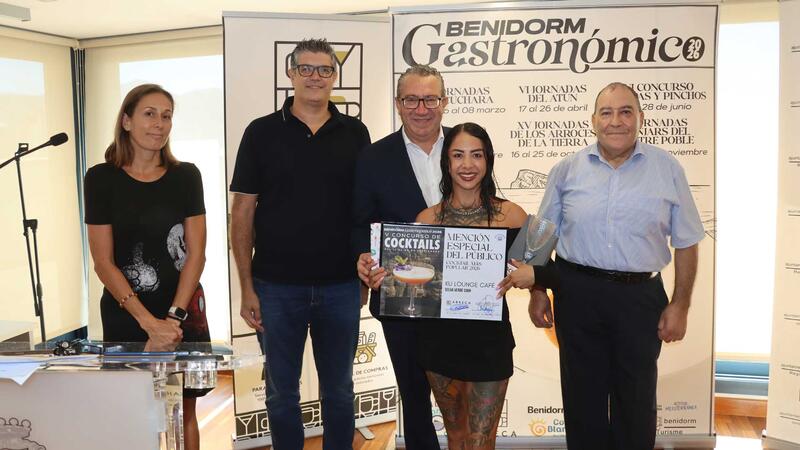 Camarote Club con ‘Puig d’Amaltea’ se alza con el premio del ‘V Concurso de Cocktails’ de Benidorm