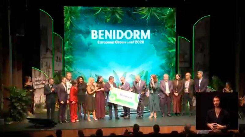 Benidorm se alza en Portugal con el premio European Green Leaf y representará a las ciudades verdes de la UE en 2028