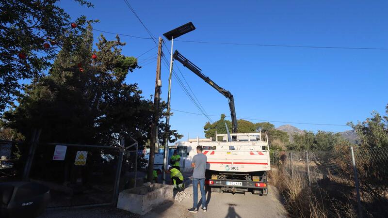 Benidorm mejora el alumbrado de los caminos rurales con una inversión de 173.515 euros