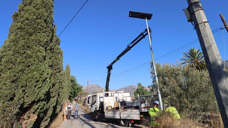 Benidorm mejora el alumbrado de los caminos rurales con una inversión de 173.515 euros
