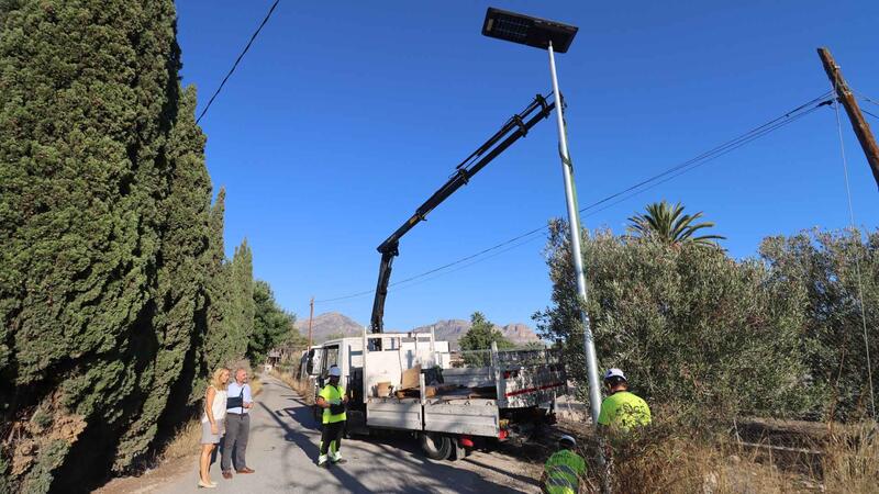 Benidorm mejora el alumbrado de los caminos rurales con una inversión de 173.515 euros
