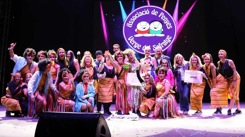 Las peñas L’Animalà, El Parotet y Malfaeners, ganadoras del Concurso de Playbacks Adulto e Infantil