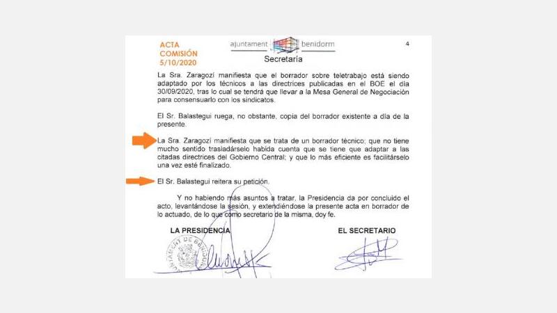 Ciudadanos tramitará alegaciones al borrador del reglamento de teletrabajo de Benidorm