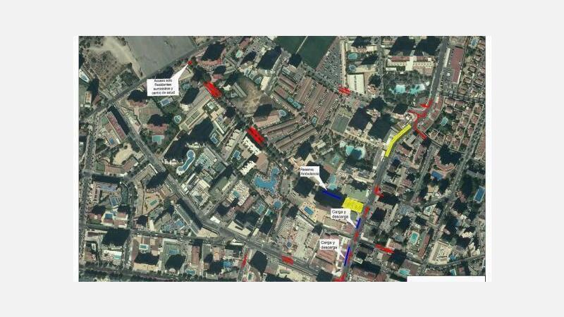 Benidorm asfalta esta semana la avenida Ametlla del Mar entre Roma y Zamora