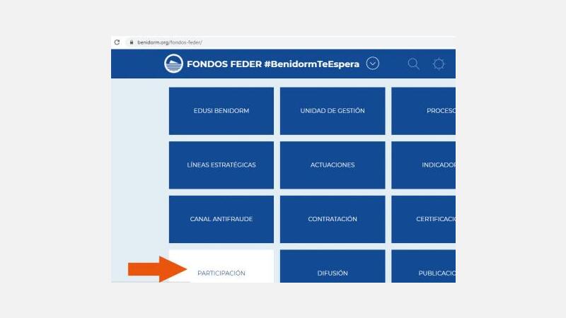 Ciudadanos advierte de deficiencias en apartados de la web de Benidorm de los Fondos FEDER 