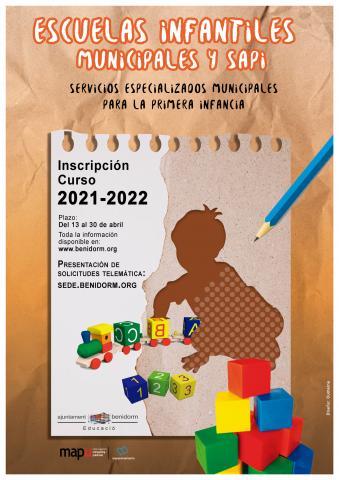 Cartel matriculación curso 2021-2022