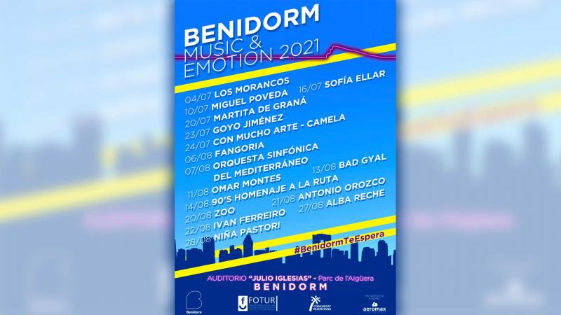 El ‘Benidorm Music & Emotion 2021’ cierra su programación para este verano