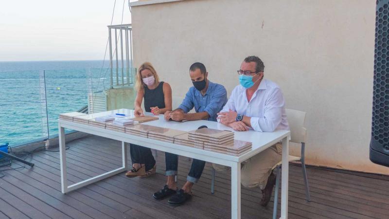 Ana Pellicer, Tito Pérez Mora y Toni Pérez en El Torrejó.