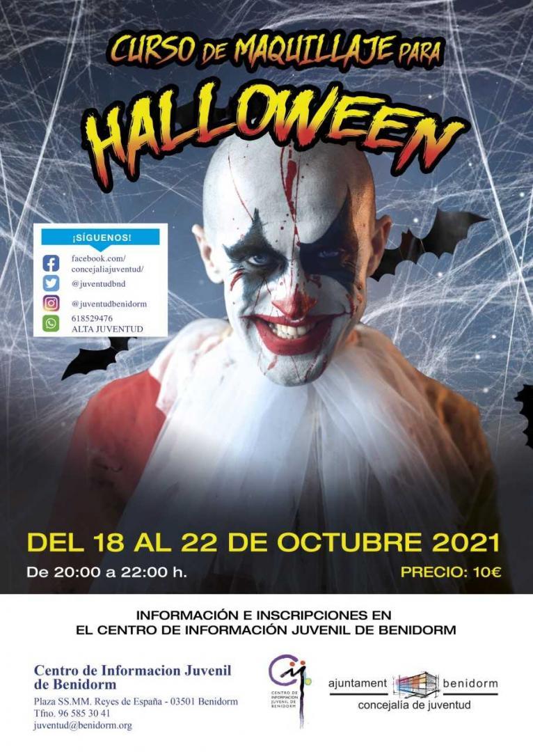 Juventud organiza un año más un curso de maquillaje para Halloween