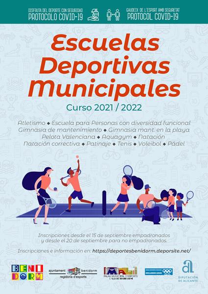 Cartel Escuelas Deportivas Municipales 2021/2022