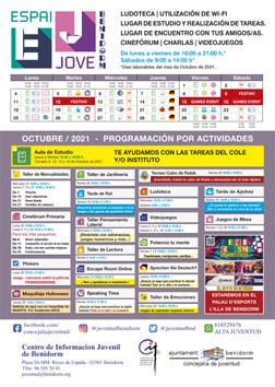 Cartel anunciador Espai Jove