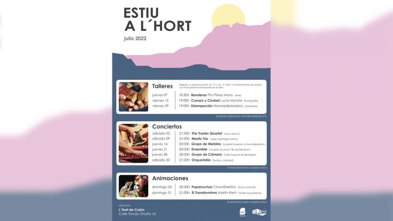 Cartel exposición Estiu a l'hort