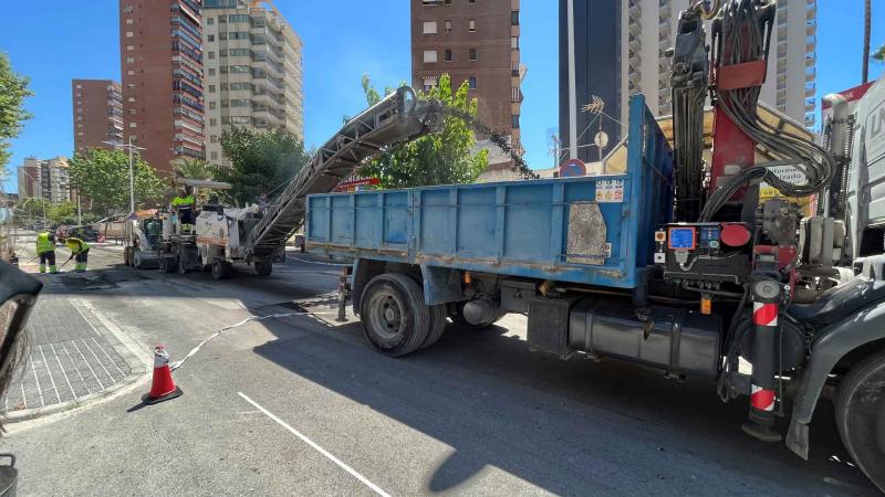 Benidorm finaliza esta semana la renovación de la calle Esperanto entre Orts Llorca y Europa