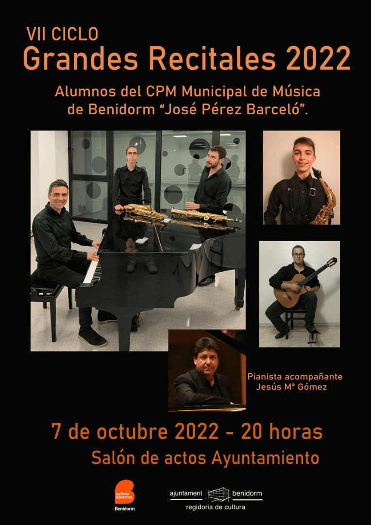 VII Ciclo de Grandes Recitales- Concierto a cargo de los alumnos del CPM Municipal de Música de Benidorm