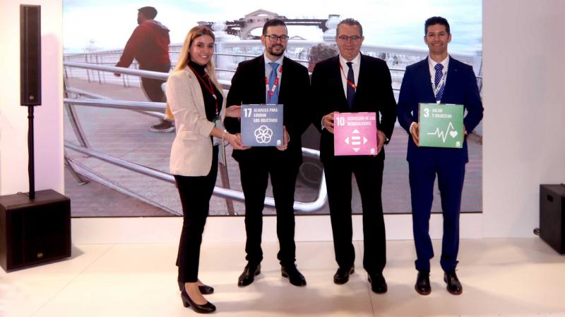 Benidorm y Predif presentan en Fitur la ‘Guía digital de hoteles accesibles’, con los recursos de 60 establecimientos. Feria Fitur en Madrid 2023